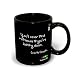 Inspirational Mug; Charlie Chaplin; Quote 'You'll not find Rainbows; Black Colour; Hot Muggs; 11oz.