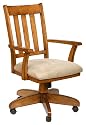 Berkline Oak Aaron Caster Dining Chair