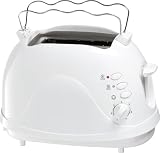 Toaster (2-Scheiben Toastautomat , Cool Touch Gehäuse, Integrierter Brötchenaufsatz, Weiss) NEU + OVP