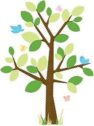RoomMates RMK1319GM Dotted Tree Peel & Stick Giant Wall Decal