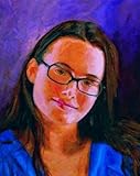 IMAGE OF Custom Order #2V-80N, Oil on Canvas, Custom Painting of The Person You Love, For 1 Person of Customer's Choice, Style: Photo-Realism, with Signature Text 