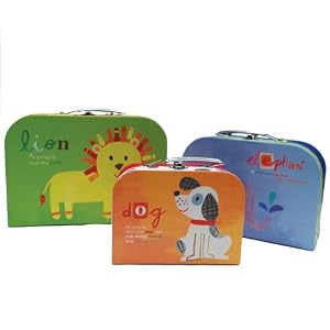 Two's Company Anti-Mates Suitcase Boxes, Set of 3 by Two's Company