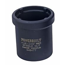 Powerbuilt 648477 Spindle Nut Socket 1 Ton, Four Inner