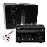Creative Audio CA-MS5-BGB Micro Stereo System (Denon DM38 Black + Q Acoustics 2010 Gloss Black + Cables). 2 Year Guarantee.