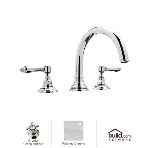 Rohl A1462xcapc Vocca Widespread Tub Filler Faucet With Swarovski