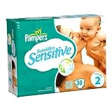Pampers Swaddlers Sensitive, Size 2, Size: 4x30