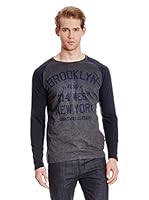 Broadway NYC Camiseta Manga Larga Freeman (Gris Oscuro)