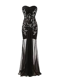 Sweetheart 2015 Illusion Beaded Chiffon Bridesmaid Dress/Prom Dress 