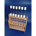 Reagenzglasgestell mit 12x Reagenzgl�ser 180x18 + 12 Korken