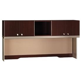 Bush Furniture Quantum 72-Inch Hutch, Harvest Cherry