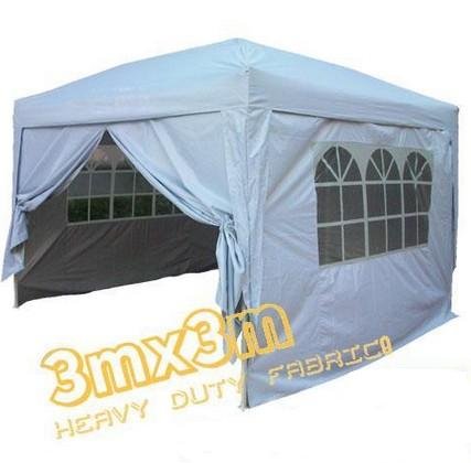 Quictent New Silver 10'x10' Ez Pop up Gazebo Wedding Tent Canopy with Sidewalls / Steel Joints
