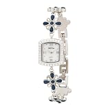 Croton Women`s Cr207825blmp Flower Design Stone Watch