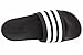 adidas Men's Adilette Comfort Slides Sandals, Black/White, 11