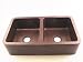 COPPER DOUBLE BOWL FARMHOUSE SINK COPPER DOUBLE BOWL FARMHOUSE SINK