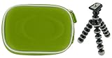 rooCASE 2n1 EVA Hard Shell (Green) Memory Foam Carrying Case and Premium Tr ....