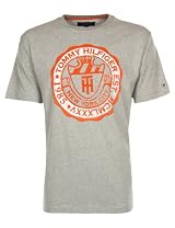 Tommy Hilfiger Mens T-Shirt Crew Neck Grey