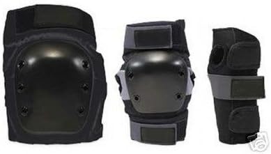 Pop-Lite® Skateboard Longboard Knee &amp; Elbow Pads &amp; Wrist Guards Small