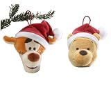 Gund Disney Plush Christmas 4" Ornament 2 Piece Set- Winnie the Pooh and Tigger Too!
