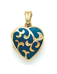 Victor Mayer 18K Gold Diamond Locket - 3/4 Inch Wide x 1 1/2 Inches Tall