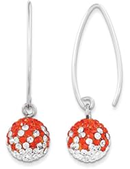 Sterling Silver Swarovski Elements Austin Spirit Ball Earrings