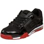 DC Men's Spartan Low Skate Shoe,Black/Athletic Red,8 M US