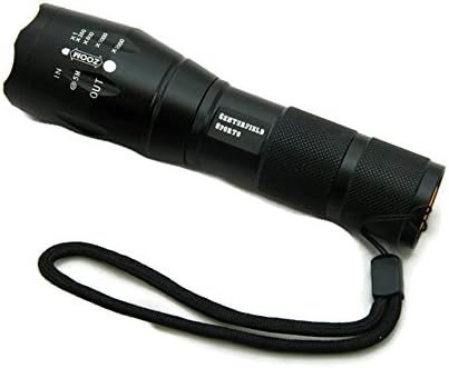Centerfield Sports CS800 LED Flashlight - Outdoor Handheld Water Resistant zoomable Flashlight for Camping and Hiking