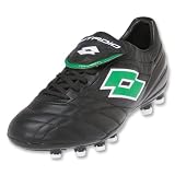 Lotto Stadio Fouriclasse Soccer Shoes (BLACK/NEON GREEN)