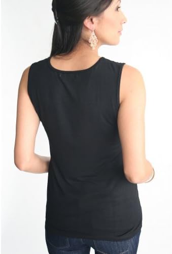 Sierra Lane Maternity : Avery Ruffle Top - Black (Small)