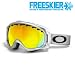 Oakley Unisex-Adult Crowbar Snow Goggles(White,Fire)