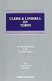 Clerk & Lindsell on torts. Second supplement to the twentieth edition : up-to-date August 2012
