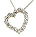 18k Yellow Gold Floating Heart Pendant (1.10 cttw, E-F Color, VS1-VS2 Clarity), 16