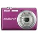 Nikon Coolpix S220 10MP Digital Camera with 3x  Optical Zoom and 2.5 inch LCD (Magenta)