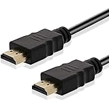 Fosmon (6FT) Gold-plated 30AWG High-Speed HDMI Cable with Ethernet [4K Resolution + Supports 3D + Audio Return Channel]