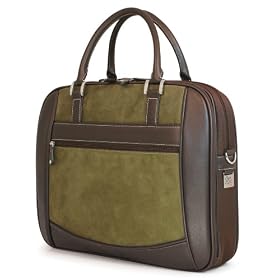 Mobile Edge MESBC9 Element Briefcase (Green Suede)