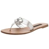 STEVEN by Steve Madden - STEVEN by Steve Madden Women's Stonze Thong,Silver Metallic,5.5 M
