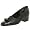 Black Nappa Leather/Croc