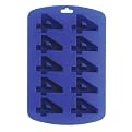 Sillycone Single Number Ice / Bake Tray, Dark Blue