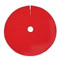 Felt Tree Skirt with Pom Poms - Red (48")