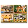 Melissa & Doug Deluxe Zoo in a Box 4 Jigsaw Puzzles