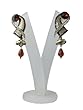 Party Earring Silver Gold Finished Bollywood Style Drop Earrings