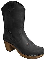 Sanita 454223-2 Lee-Ann Square Boot, Damen Stiefel, Schwarz (black 2), EU 38