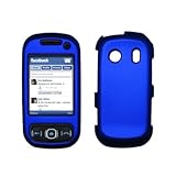 Premium Blue Rubberized Snap-On Cover Hard Case Cell Phone Protector for Sa ....