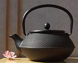 Tetsubin Japanese style Cast Iron black hobnail teapot kettle 0.6 litre - GOTO  from Gifts Of The Orient