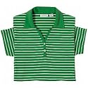 Ashworth Ladies Stretch Stripe Knit Polos