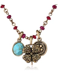 Lucky Brand Red Gifting Glitz Pendant Necklace, 19"