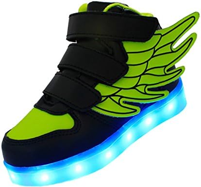 ERUPTWORLD Wings Kid Boy Girl Fashion Light Up Sneakers USB Charging Shoes with Led