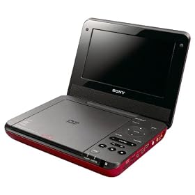 Sony DVPFX770R.CEK Portable DVD Player with 7-inch Screen - Red