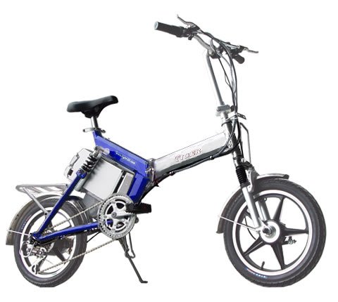 フルアシスト 電動 アクセル搭載 ★ 電動自転車 ティグレIII ( コンビブルー ）