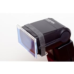 Gel holder for hot shoe flash and Speedlites