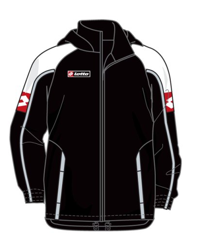 Lotto Regenjacke Premiere, Herren, schwarz/weiß